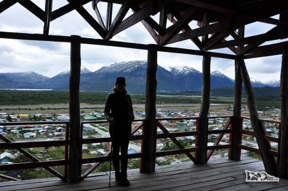 Mirante no alto do parque Cerro Santiago, em Villa O'Higgins, última cidade da Carretera Austral, no sul do Chile